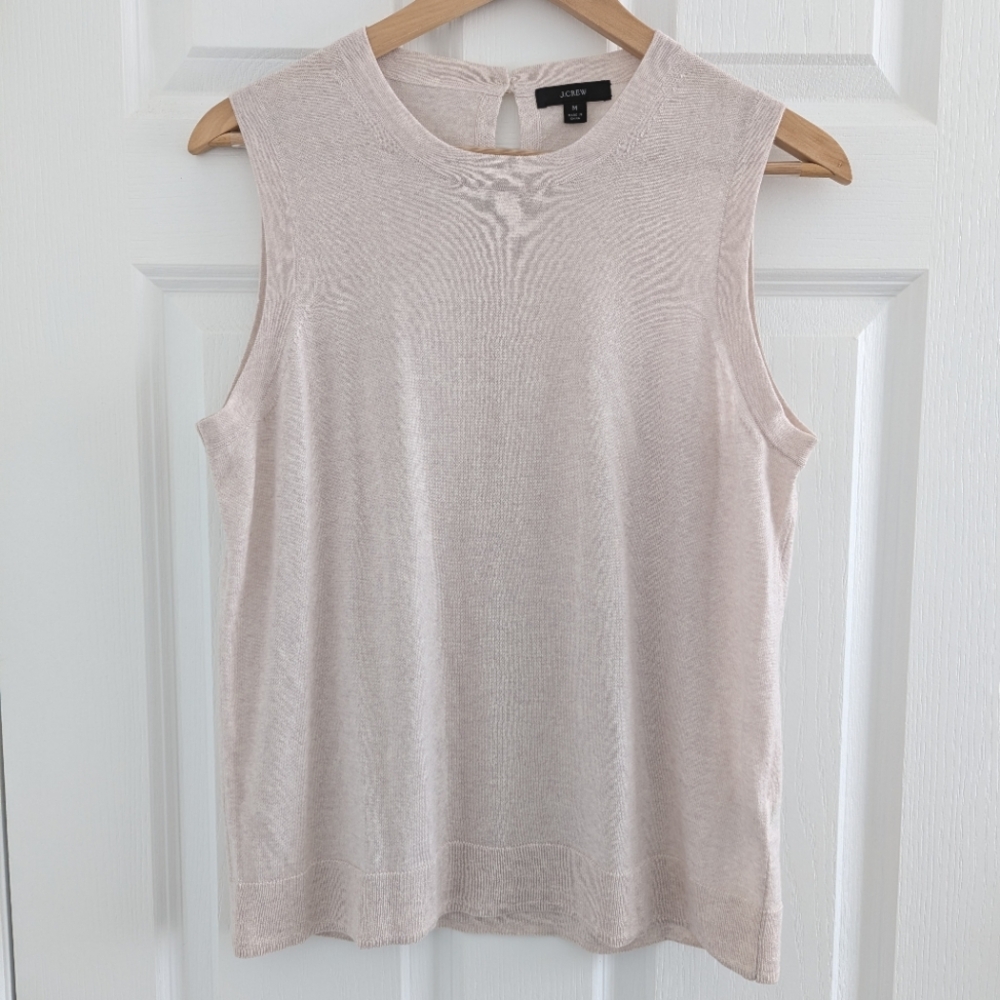 J. Crew Margot Crewneck Sweater Shell Medium